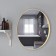 Mirror "matte gold", wall -mounted, 80 × 4 cm