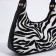 Women's textile bag, 20x23x5.5 cm, zebra