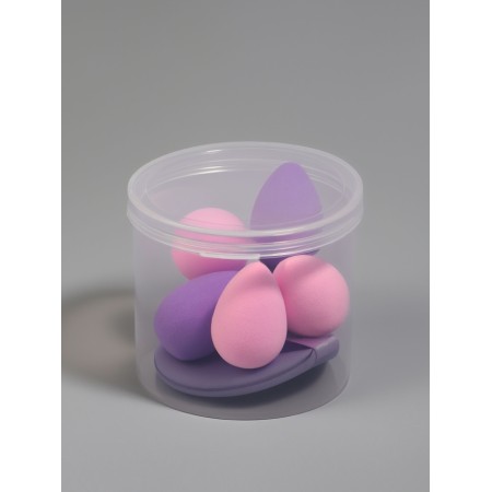 Set of sponge d/makeup 7 pcs: drop 6 pcs, 1 flat down in the layer foot Latex mix qf-7
