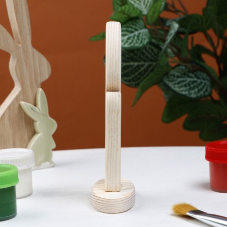 Harvesting for creativity "candle", on a stand, 6.4 x 13.4 x 1.2 cm, pine-2