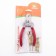 Clawerus-sequel with voluminous rubberized handles, a hole of 13 mm, red
