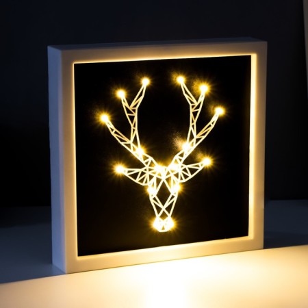 Nightnick "Deer" Led usb from 3haa batteries 24.5x24.5x3.5 cm Risalux-2