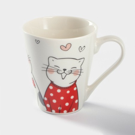 Porcelain shade "Kitty", 320 ml, white color-1
