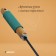 Grave are small, straight, 5 teeth, length 29 cm, metal, wooden handle with foam rubber, Greengo