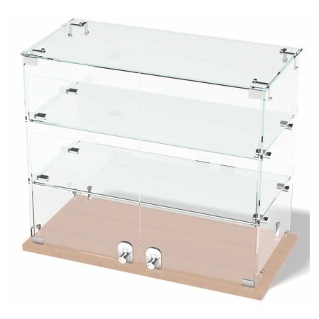 Desktop window, 2 shelves, 600 × 300 × 500, chipboard, glass color Book light-1