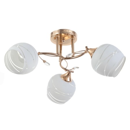 Rafael chandelier 3x60W E27 gold 56x56x22.5cm