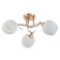 Rafael chandelier 3x60W E27 gold 56x56x22.5cm