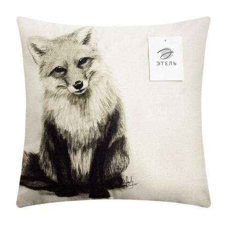 Pillowcase decorative Ethel "Fox" 40x40 cm, velor-4