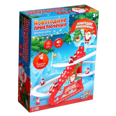 Developing toy "Santa Claus on the ladder", light and sound-3