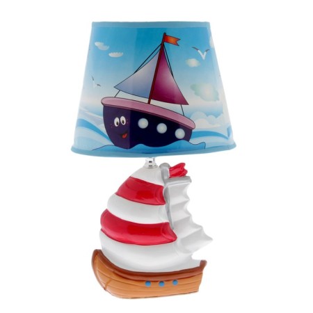 Lamp children's ceramics "Yacht" 35x20x20 cm MIX RISALUX