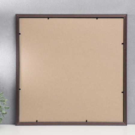 Photo frame plastic 40x40 cm, aged silver (plastic screen)-2
