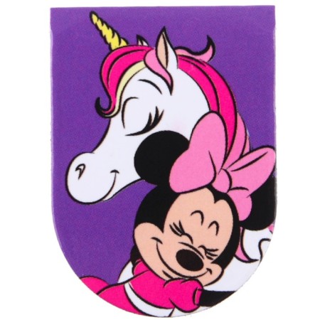 A postcard with magnetic bookmarks "The sweetest!" Unicorn, Minnie Mouse, 8 pcs.