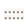 LED lamp, G45, E27, 1.5 W, for BelT-LITA, Transparent, White, set 10 pcs