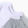 Women's socks shortened, white color, size 36-40