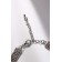 Cabbage Capher "Symphony" shine of the evening, circle, white color in silver, 30 cm