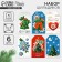 Schildik decorative in the set of "Happy New Year", 5 x 9 cm, New Year