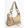 Gobo bag female, eco -leather, ludor beige, 40x11x22 cm