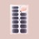 Manicure films, 14 pcs, with sparkles, graphite color