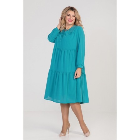 Female dress, size 54, turquoise color-3