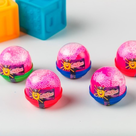 Slime, Magenta, Capsule with Balls, 40 g-2