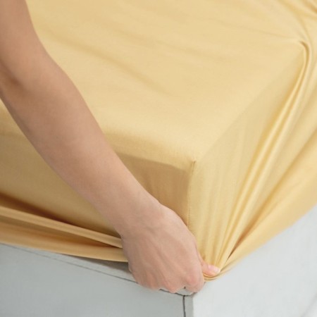 Board on the elastic "Fergi", size 200x160x25 cm, beige color-1