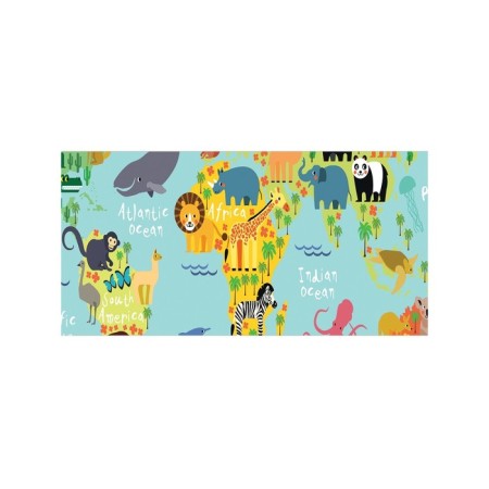 Basket for toys "Funny map, size 35x50 cm-1