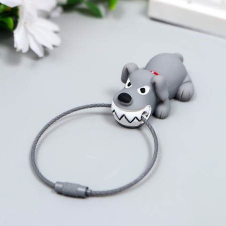 PVC keychain on the "Broken Dog" cable 9.5x5 cm-3