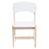 Wooden chair, children's, adjustable, white color