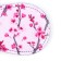 Mask for sleep "Sakura", 19.3 x 9.5 cm, pink color