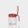 Glass sugar tower with a spoonful of the Coral shares, 8 × 11.5 cm