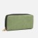 Women's wallet on lightning, department for bills, for cards, for coins, color green