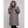 Coat insulated winter female, size 48, dark gray color