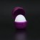 Masturbator EGG OKI-hips, embossed, in a case for storage, purple