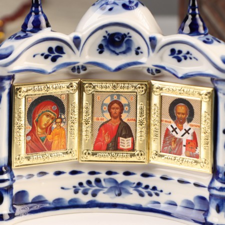 Kiocat for 3 icons, gzhel-3