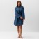 Women's bathrobe, col. Blue, rr 46-48, 100% polyester, 300 g/m2