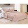 A set with a blanket "Tiara", size 160x220 cm, 160x240 cm, 50x70 cm, coffee color