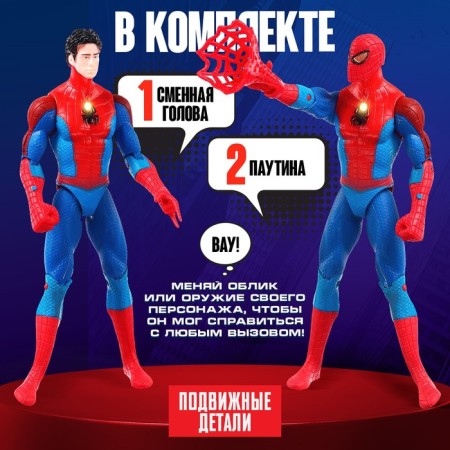 Game set "Avengers. Spider man with web »13x15 cm-1