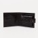 Men's purse on a button, for bills, for cards, for coins, brown color