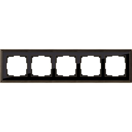 Frame for 5 posts WL17-FRAME-05, black color, bronze
