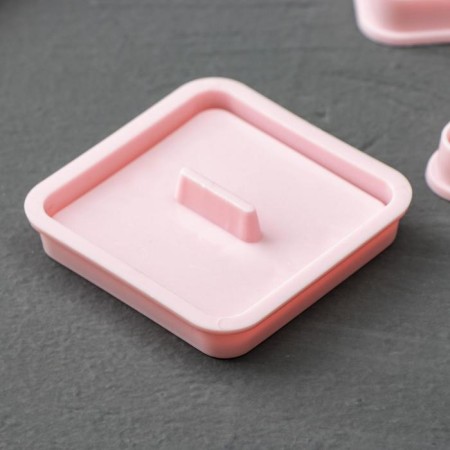 A set of recesses for marzipan and test "Mendeleev table", 3 pcs, pink color-2