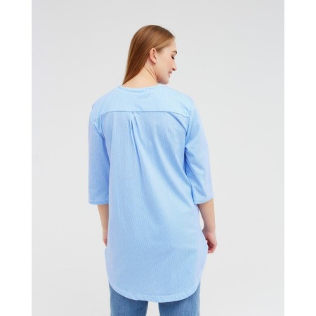 Female shirt, blue color, size 50-5