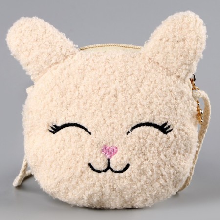 Children's soft "Bunny" baby, 15*13 cm, beige color-1