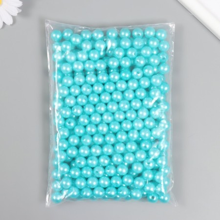 Set of beads "pearls" d 12 mm, 250 gr, blue-turquoise-2