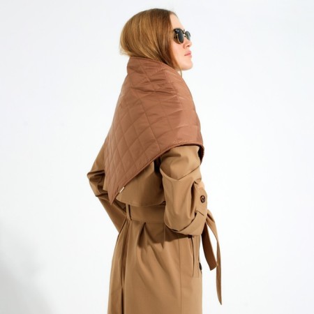 Women's scarf minku: casual collection brown color-1