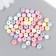 Beads for creativity Plastic "Marshmallow" matte set 20 grams d = 0.8 cm