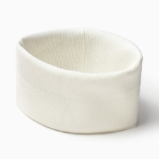 Children's snood, milk color, size 25x26 cm