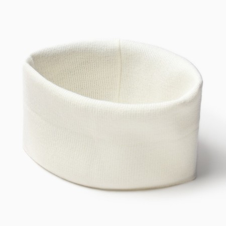 Children's snood, milk color, size 25x26 cm