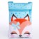 Gift set for the girl "Good Fox", bag, badge, blue color