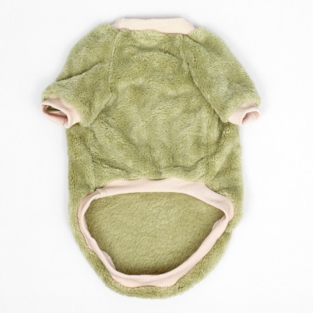 Avocado sweater, velor, size XL (DS 40, Osh 33, OG 50 cm), green-7