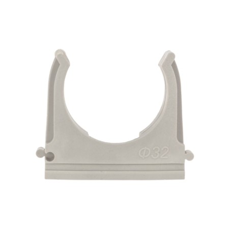 Clip for a pipe Ø 32 mm is gray (10 pcs./Union) Rexant-3